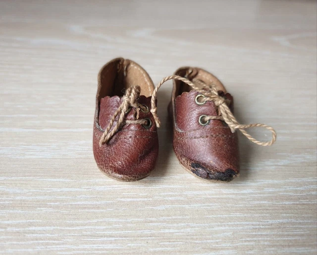 Chaussures anciennes cuir poupée ancienne Jumeau Gaultier Steiner 3