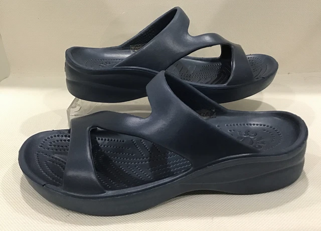 DAWGS Women's Size US 7 - EU 37 Navy Blue Lightweight Comfort Slip-On Z Sandals DAWGS Women's Size US 7 - EU 37 Navy Blue Lightweight Comfort Slip-On Z Sandals