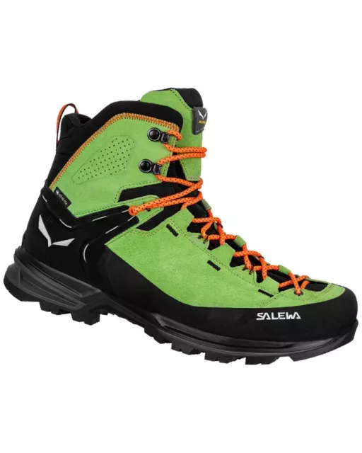 Salewa Mountain Trainer 2 Mid GTX Gore-tex Boots Man, Pale Frog / Black
