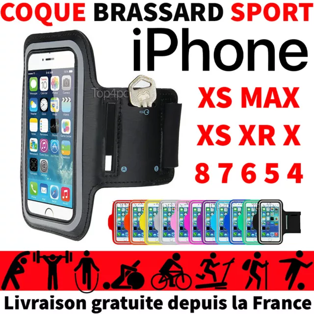 ETUI HOUSSE COQUE DE PROTECTION POUR IPHONE XR XS X 8 7 6s 5s 5 SPORT BRASSARD