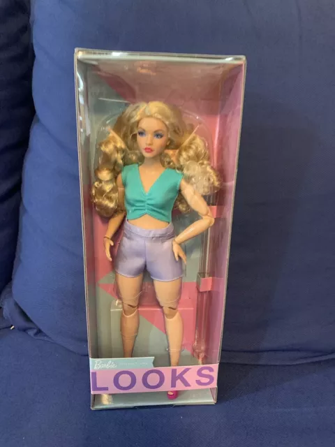 Barbie Looks #16 Barbie Signature Doll Blonde Curly Hair Mattel HJW83