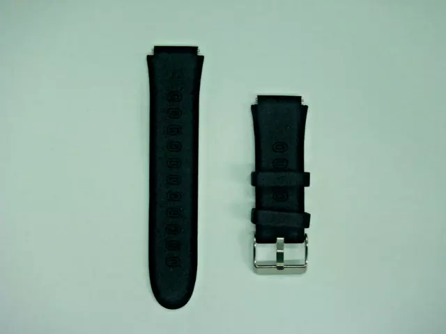 Silikon Sport Uhren Ersatzband Armband Wechselband schwarz 18 mm