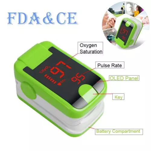 Mini Finger Tip Pulse Oximeter Heart Rate Monitor Oxygen Saturation Meter 3