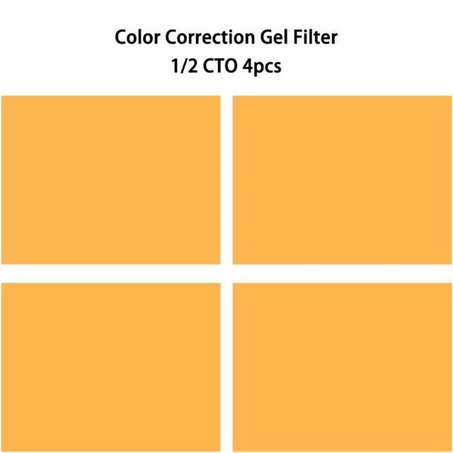 16x20" Color Correction Gel Filter 1/2 CTO Transparent Gel For Photography Light