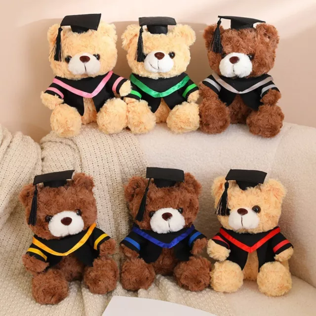 Graduation Gown Sitting Bear Doll Small Graduation Gift  Students