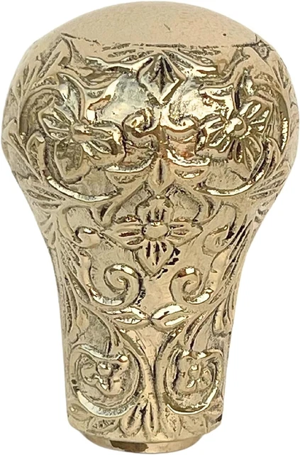 Walking Stick Handle Handmade Walking Stick Canes Brass Knob Shape in Golden.
