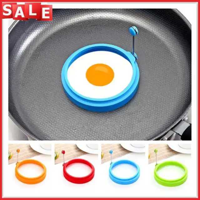 Stampo anello uova fritte rotonde antiaderente friggitrice uova in silicone per accessori colazione