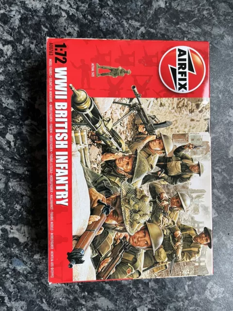 Vintage Airfix Wwii British Infantry 172 Scale 00763 New 1670