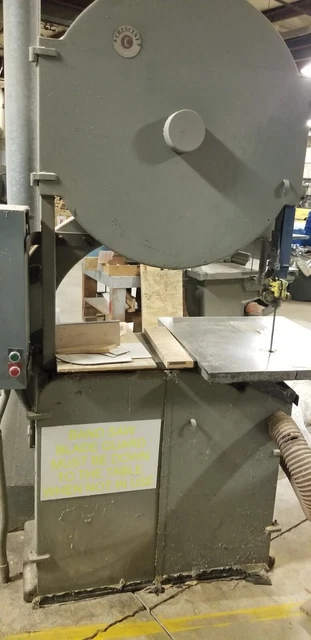 Rockwell/Crescent Vertical Wood 36” Band Saw Heavy Duty 480VAC 3 Phase