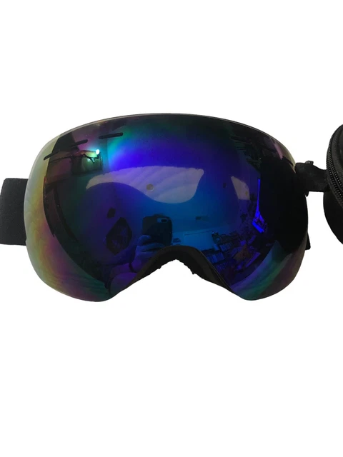 Snowboarding Goggles Mirror Lenses With Clam Shell Case
