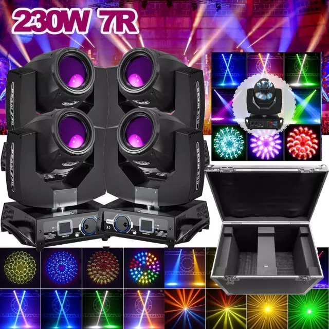 230W 7R Sharpy Beam Zoom Moving Head 17 Gobo 8+16 Prisma DMX Disco Bühnenlicht