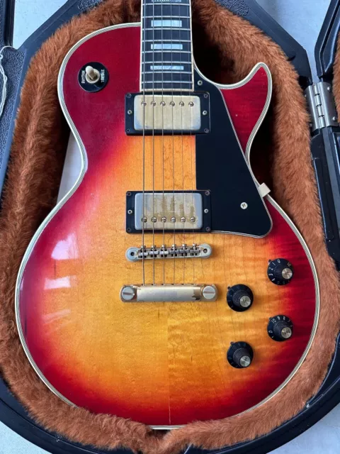 1974 Gibson Les Paul Custom 20th Anniversary Cherry Sunburst Electric Guitar