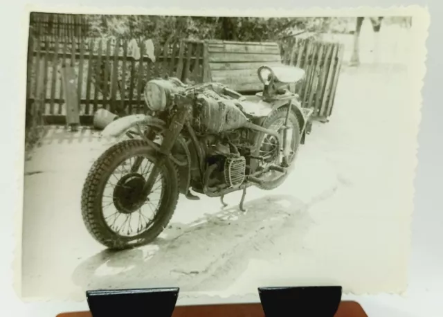 Vintage Photo Motorcycle Ural M-72 Motorcycle USSR Soviet Union