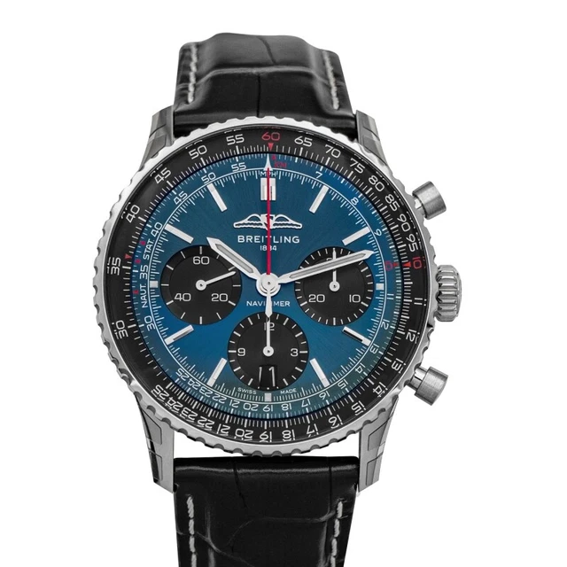 BREITLING  Navitimer  AB0139241C1P1 Blue Dial Men's Watch Genuine FreeS&H