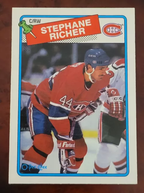 1988-89 O-Pee-Chee OPC #5 Stephane Richer Montreal Canadiens