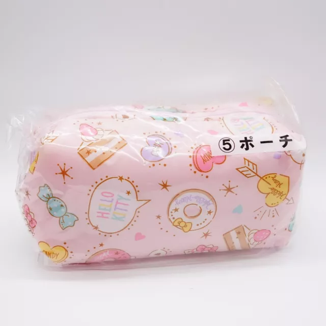 Sanrio JAPAN Hello Kitty Kuji Prize #5 Rectangular Travel Cosmetics Pouch