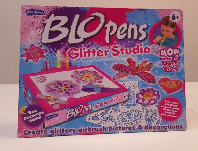 Blo Pens Glitter Studio Create Glittery Airbrush Pictures And Decorations