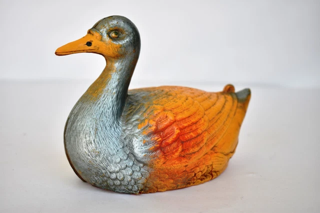 Vieux Jouet Mécanique à Clef Wamoo Cici Le Canard – France, Vintage Années 60, En Plastique