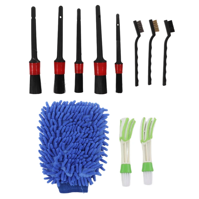 Set Spazzole Pulizia Auto 5 Pezzi - Per Bocchette Aria, Cruscotto E Interni, 4 Stili Diversi - Foto 7