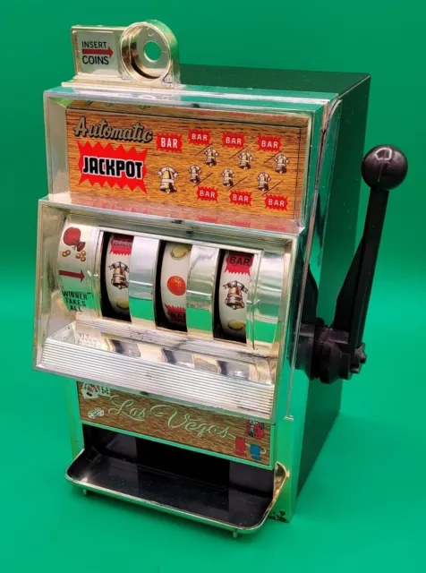 1970's Vintage WACO Mechanical Toy Slot Machine - LAS VEGAS AUTOMATIC JACKPOT!