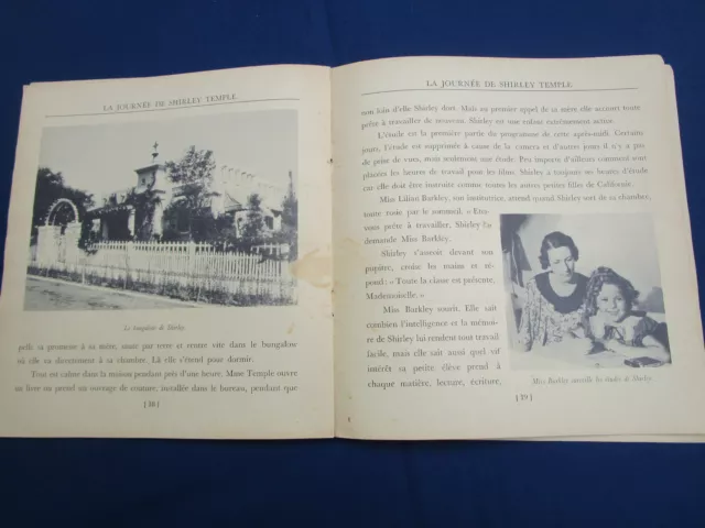 Ancien livre LA JOURNEE DE SHIRLEY TEMPLE n° 1716 Marcus Paris 2