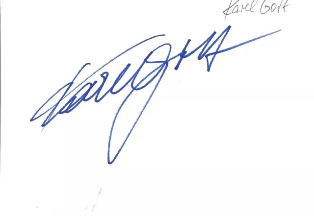 Karel Gott Autogramm signed 10x15 cm Karteikarte