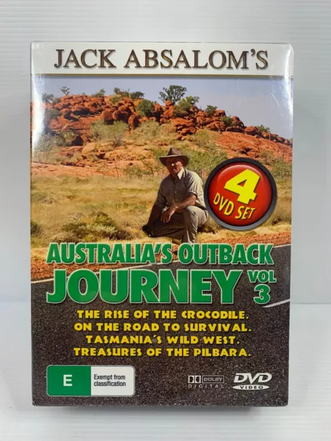 Jack Absalom Australia's Outback Journey Vol 3 DVD Box Set R0 PAL 4 - New Sealed