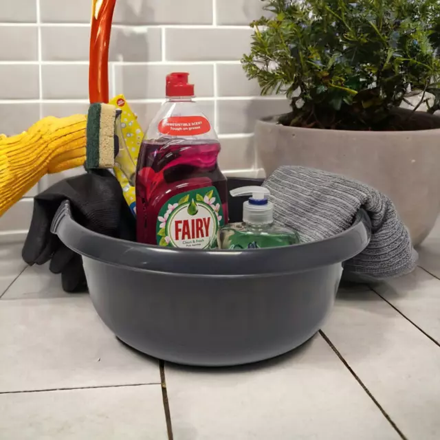 Plastic Storage 32cm Washing Up Sink Bowl Strong Durable Basin Tub Kitchen/Bath