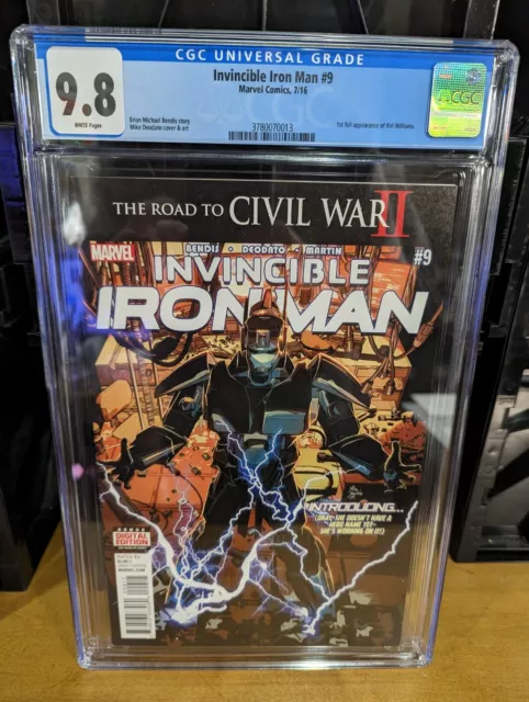 Invincible Iron Man #9 CGC 9.8 2016 Marvel Comics 1st Appearance RIRI WILLIAMS