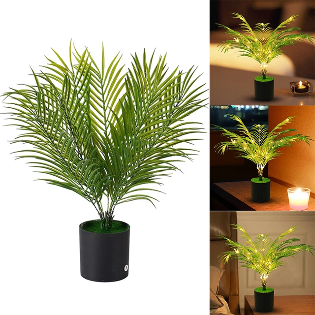 SIMULATION PLANT DESK Lamp Warm Light LED Plant Shape Light for Home