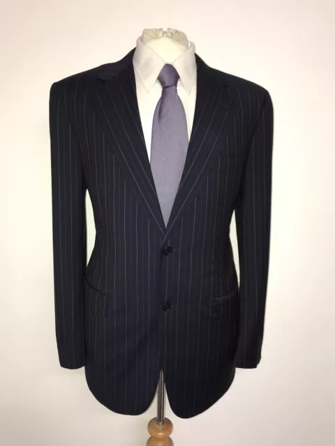 CANALI - Mens NAVY BLUE WOOL SUIT - 40 Reg - W32 L30 - LOVELY