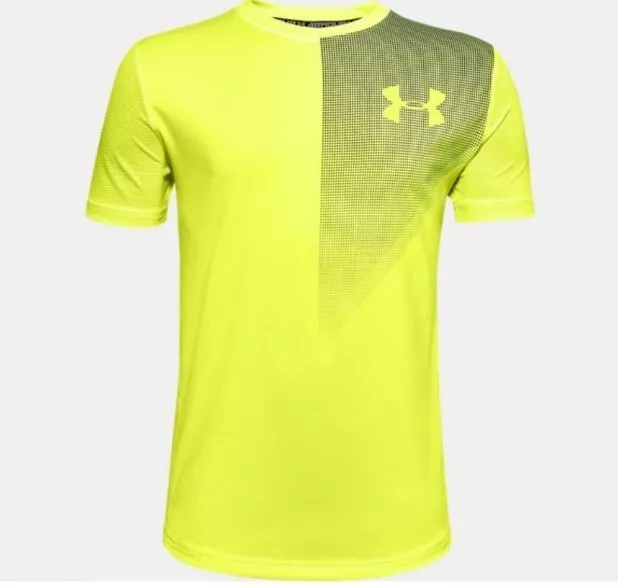 Boys Under Armour T shirt Junior Top Age UK 6-14 Years Yellow