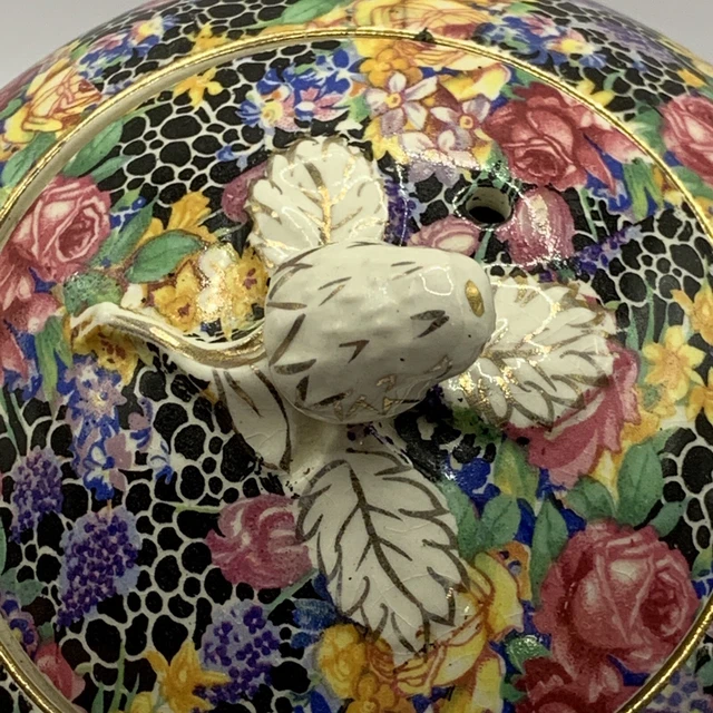 Royal Winton Grimwades Chintz Teapot “Hazel” Wright Tyndale 1880-1930 AS IS 2
