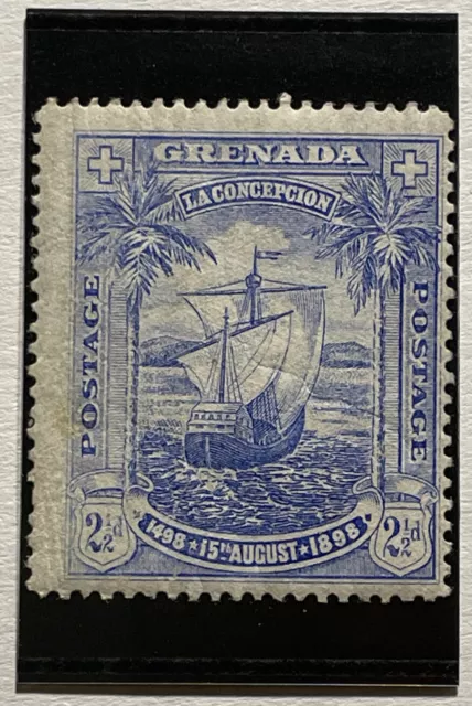 1898 Grenada La Concepcion Ship 2 1/2p Stamp | SG # Sc #47 | MVLH OG