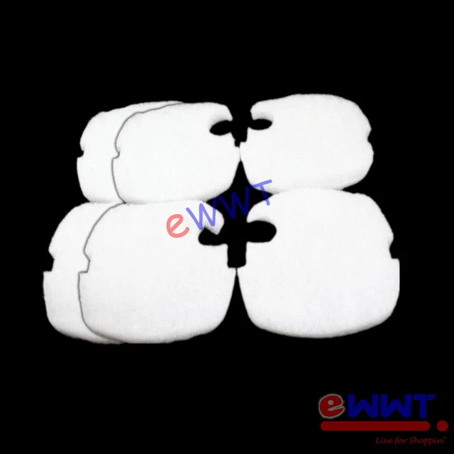 6x for Sunsun HW-303B/403B Replacement White Canister Filter Coarse Pads GXQU418