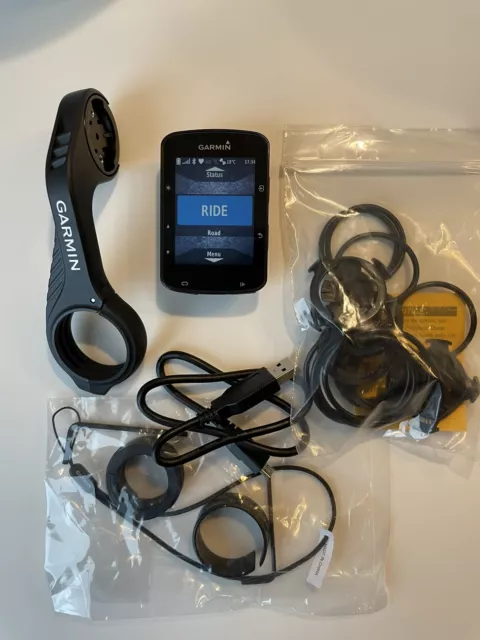 Garmin Edge 520 Plus GPS Cycling Computer Bundle Mounts & Cables Included