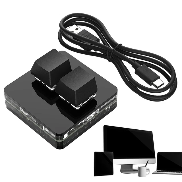 COPY PASTE KEYBOARD Mini Office Shortcut Keypad Mechanical 2 key for ...