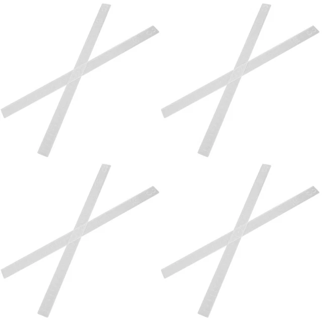 Bastoncini Acrilici Trasparenti 12 Pezzi - 10x250mm Per Progetti Fai-da-te E Decorazioni