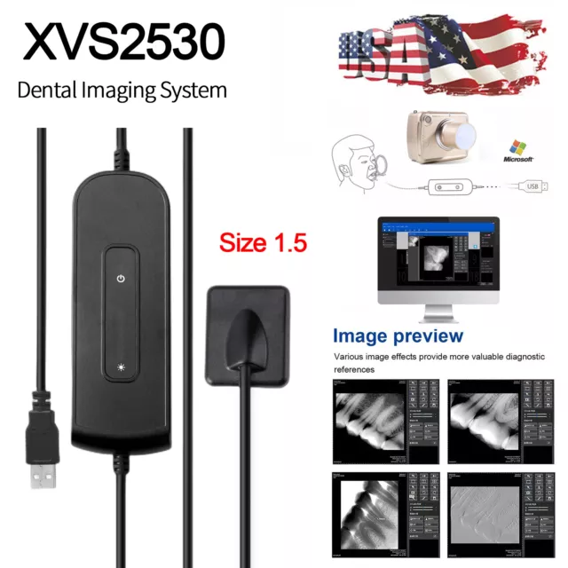 XVS2530 R2 Size 1.5 Dental Digital Ray Imaging System RVG w/ Free Software