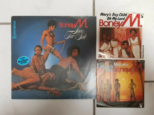 Boney M. Love for Sale LP 28888 XOT + Malaika Single + Mary Boy Child Single