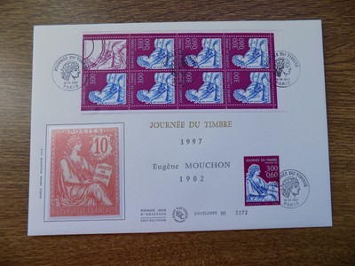 1997 Enveloppe 1Er Jour Gf Journee Du Timbre Mouchon