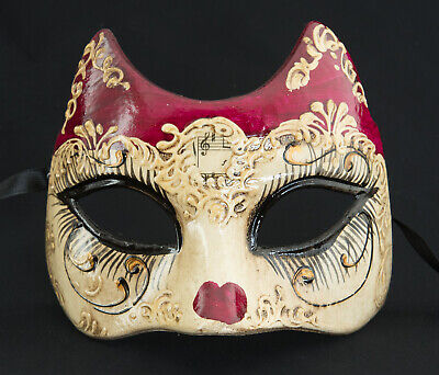 Mask Cat Heart from Venice Red for Child Carnival Fancy Dress 782 v51