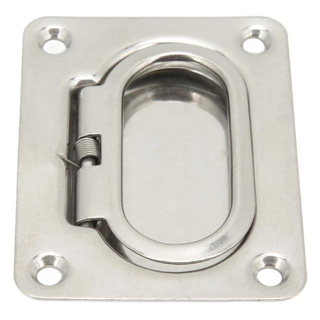 New Boat Pull Flush Lift 76x57mm 304 Stainless Steel Highly Polished Pull