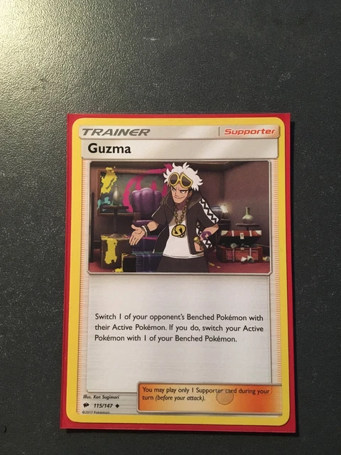 Guzma - 115/147 - Burning Shadows - Uncommon - NM