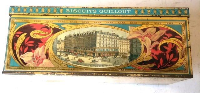 フランス　アンティーク＊BISCUITS GUILLOUT PARIS＊ボックス BISCUITS GUILLOUT, BOITE ancienne biscuit guillout, boite métal