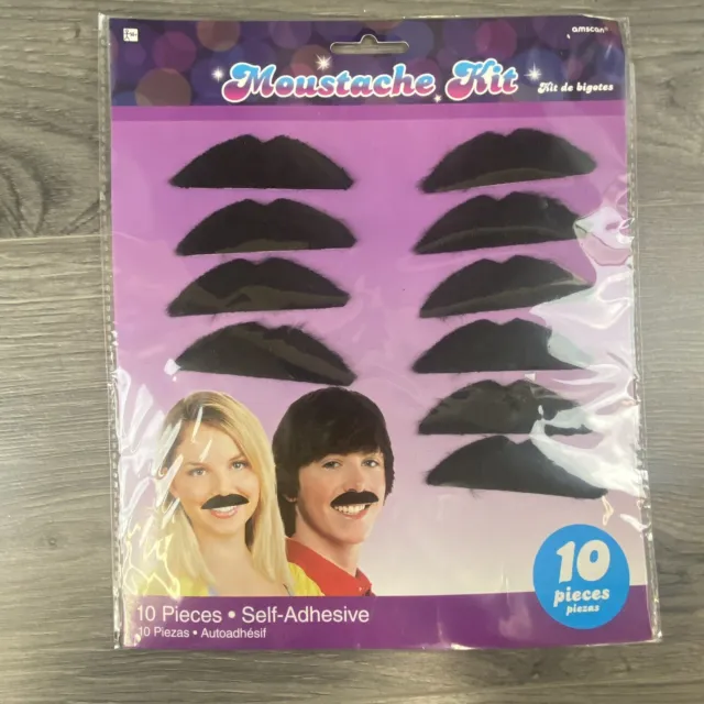 Halloween Black Party Mustaches Costume Dress Up Party Cosplay Accessory  New