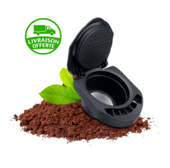 HELLOCAPS Adaptateur Réutilisable Dolce Gusto - Kit Complet Avec Cuillère Et Brosse - Écologique Et Économique