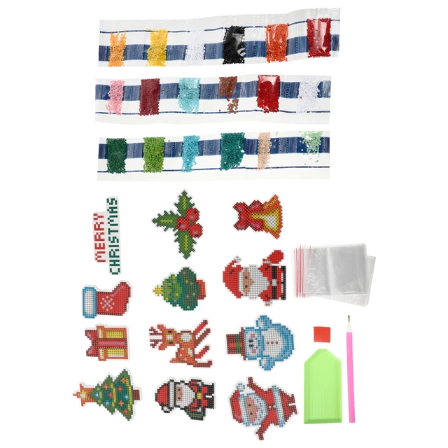 1 Set empfindliche Weihnachten Diamant Zeichnung Entzückender Bohranstrich DIY Z