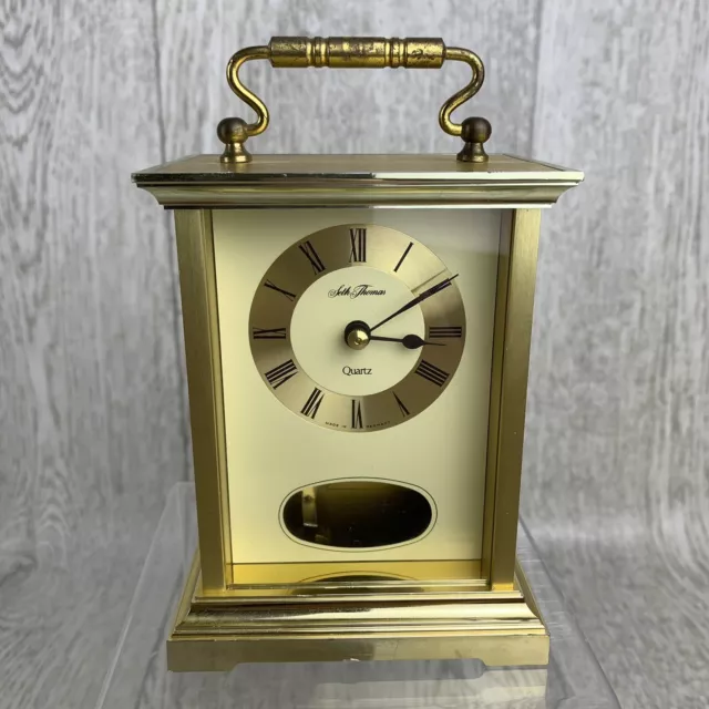 Vintage Seth Thomas Talley Table Carriage Clock CHARM Model #0243-000 Works!!!