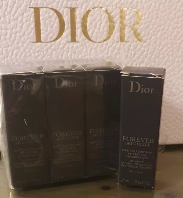 Fondotinta DIOR FOREVER SKIN GLOW 2N-  27ml-tubetti da 2,7ml Nuovo